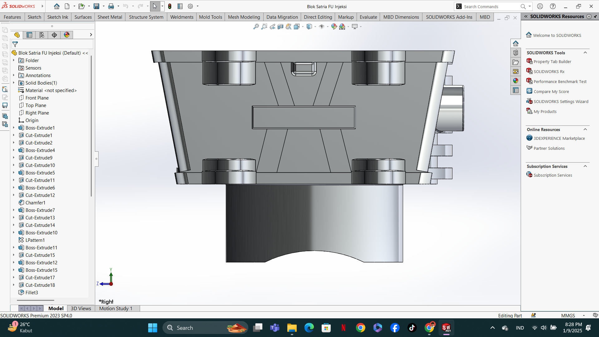 Satria FU 喷射_GSX 缸体